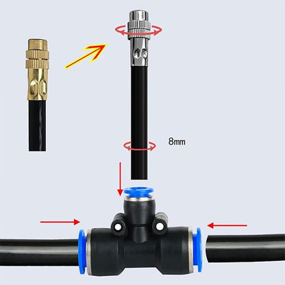 Drip Irrigation Kit 360 Degree Adjustable Sprinklers & Water-Saving