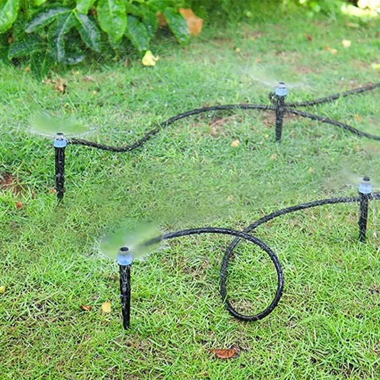 Drip Irrigation Kit 50 Piece Adjustable 360 Degree Nozzles