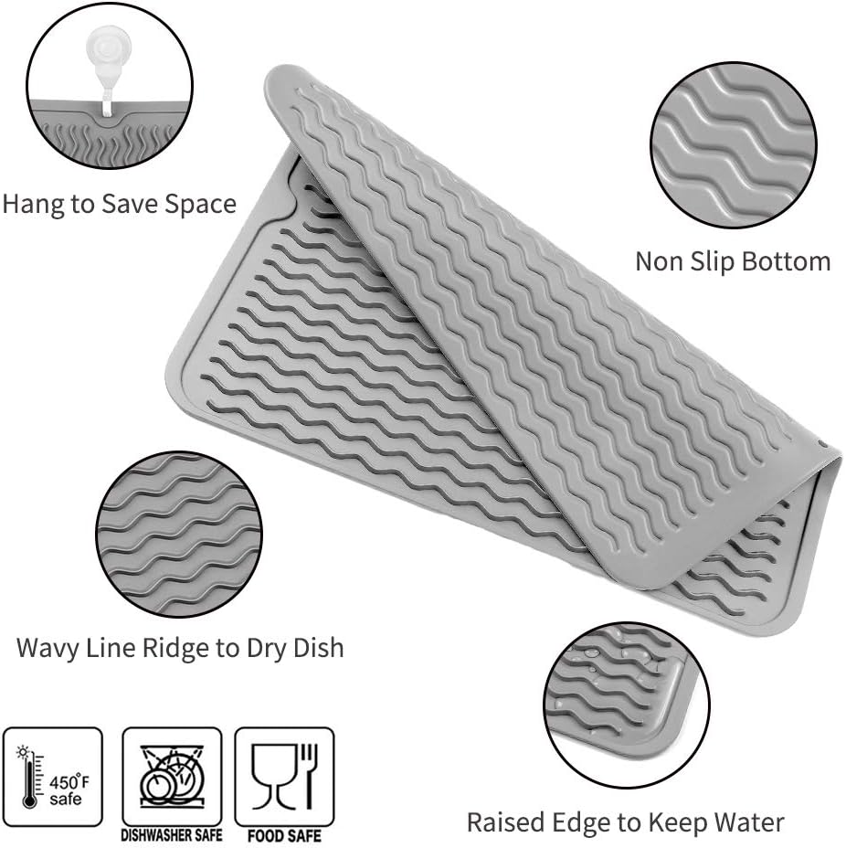 Drying Mat Silicone Wave Drainage Heat-Resistant