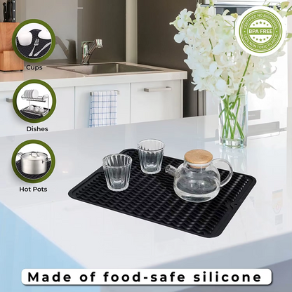Drying Mat Silicone Wave Drainage Heat-Resistant