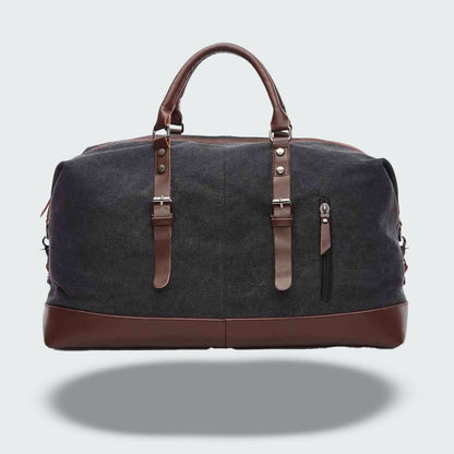 Duffel Bag Canvas & Leather Spacious Travel Design