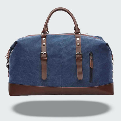 Duffel Bag Canvas & Leather Spacious Travel Design