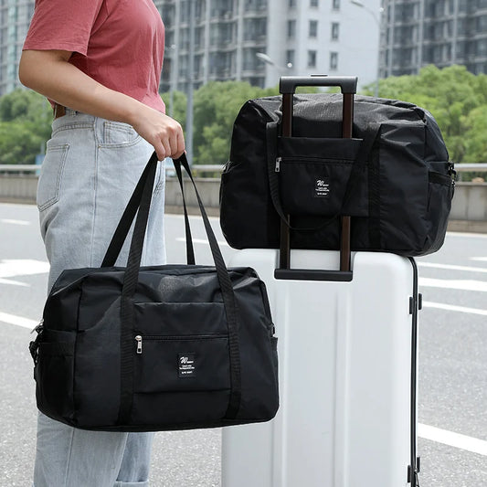 Duffel Bag Water-Resistant Multiple Pockets Removable Shoulder Strap