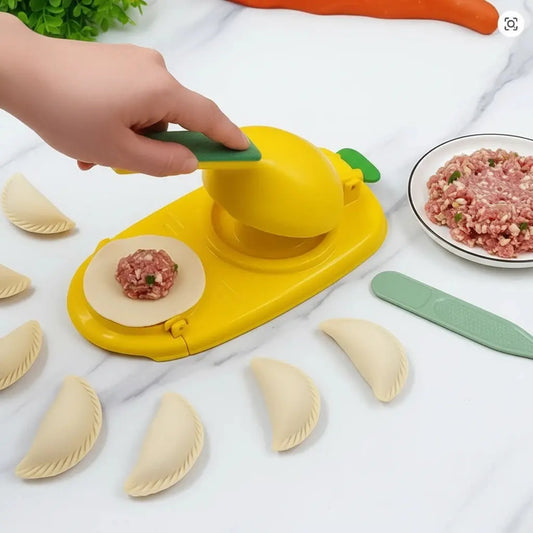 Dumpling & Empanada Maker 2-in-1 Dough Press Food-Safe Plastic
