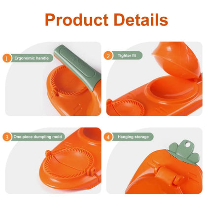 Dumpling Maker 2-In-1 Shaping & Folding Dishwasher Safe