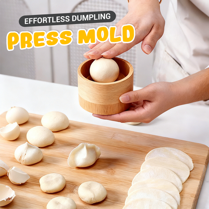 Dumpling Press Natural Wood Non-Stick Ergonomic Handle
