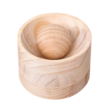 Dumpling Press Natural Wood Non-Stick Ergonomic Handle