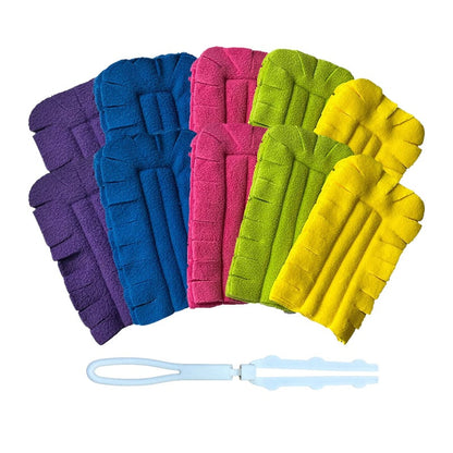 Duster Chenille Microfiber 360° No-Dead-Angle Washable Set of 5