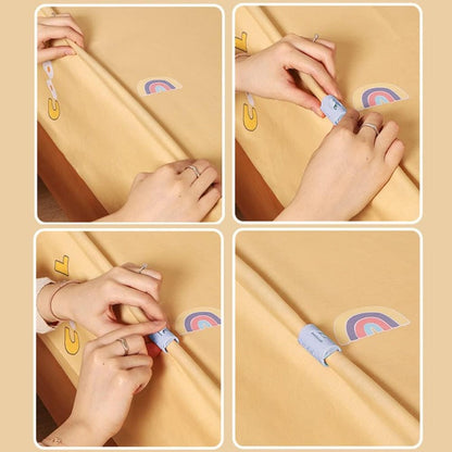 Duvet Clips Double-Snap Closure Fabric-Friendly