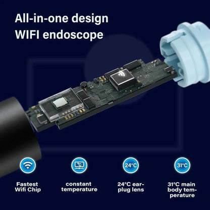 Ear Cleaner Camera HD WiFi Six LED Lights