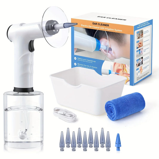 Ear Cleaning Kit Rechargeable Water Jet Disposable Nozzles