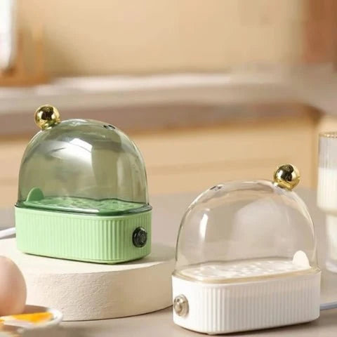 Egg Cooker & Poacher Adjustable Heat Settings 2-Egg Capacity