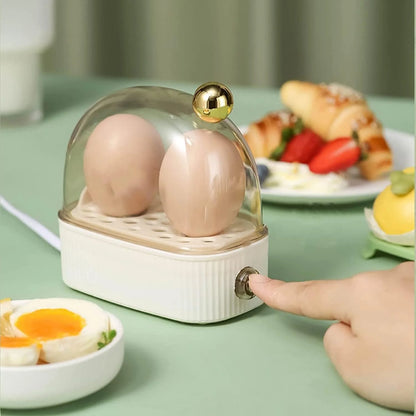 Egg Cooker & Poacher Adjustable Heat Settings 2-Egg Capacity