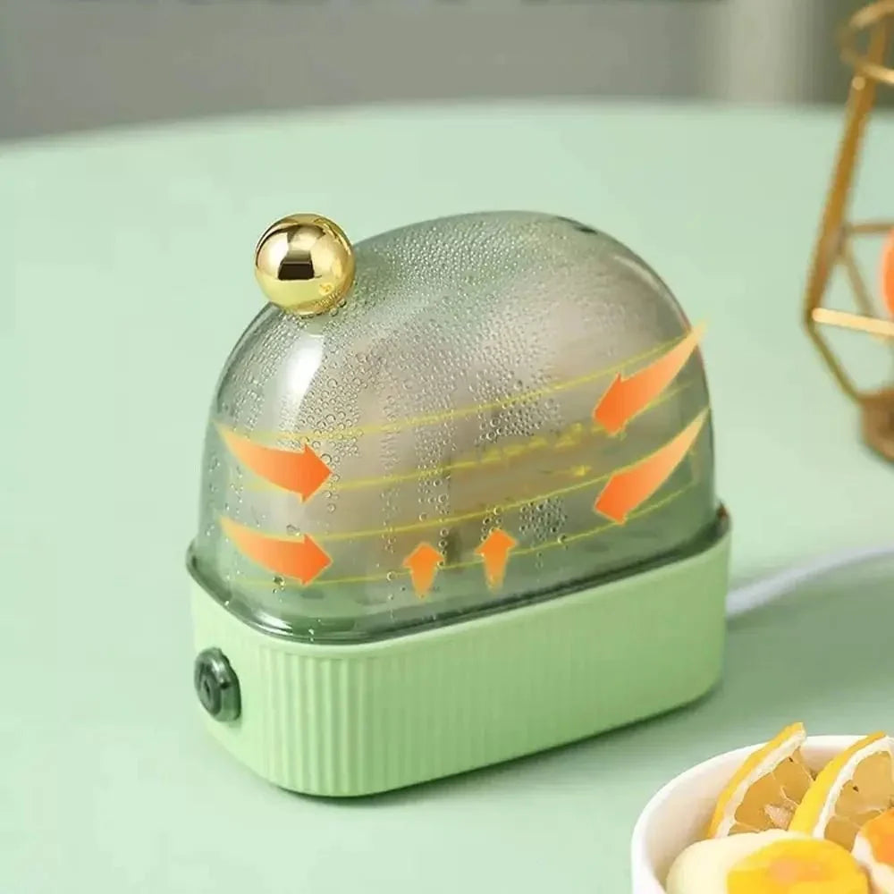 Egg Cooker & Poacher Adjustable Heat Settings 2-Egg Capacity