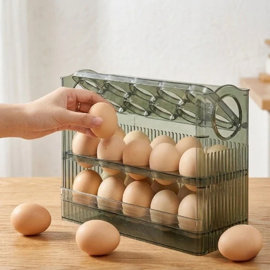 Egg Organizer Stackable Space-Saving BPA-Free Plastic