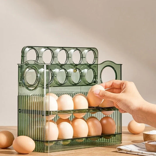 Egg Organizer Stackable Space-Saving BPA-Free Plastic