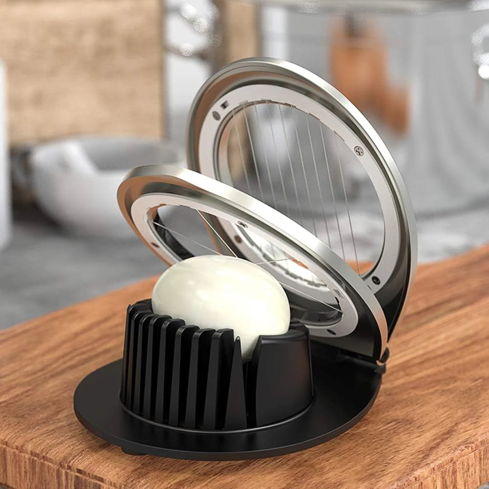 Egg Slicer 3-in-1 Stainless Steel Wires Non-Slip Base