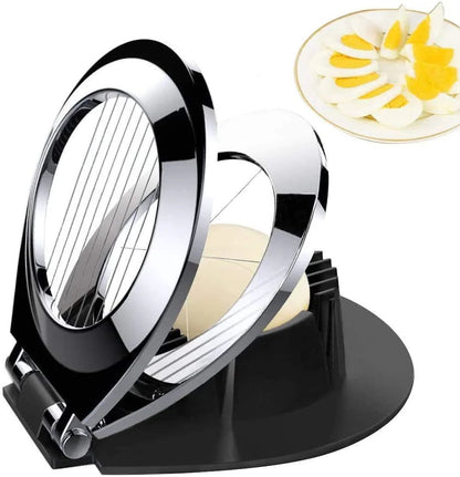 Egg Slicer 3-in-1 Stainless Steel Wires Non-Slip Base