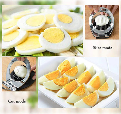 Egg Slicer 3-in-1 Stainless Steel Wires Non-Slip Base