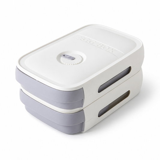 Egg Storage Box Pull-Out Drawer Stackable Protective Lid
