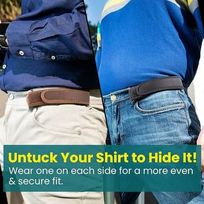 Elastic Belt Buckle-Free Invisible Velcro Closure
