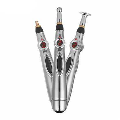 Electric Acupressure Pen Needle-Free Interchangeable Tips & 9 Levels