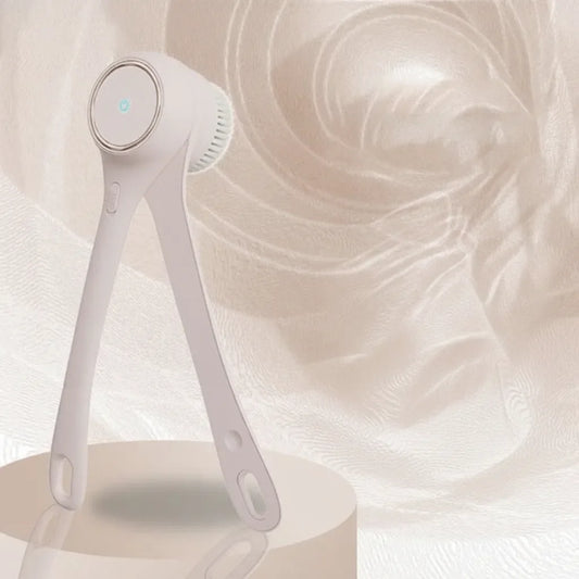 Electric Body Brush Long Handle 5 Heads Nano-Soft USB-C