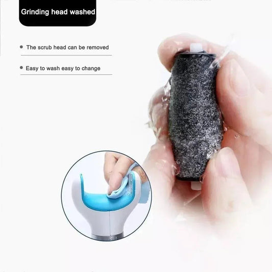 Electric Callus Remover Replaceable & Washable Heads Ergonomic Handle