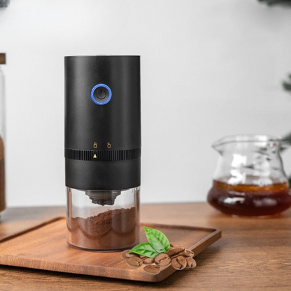 Electric Coffee Grinder USB Rechargeable & Adjustable Grind Size