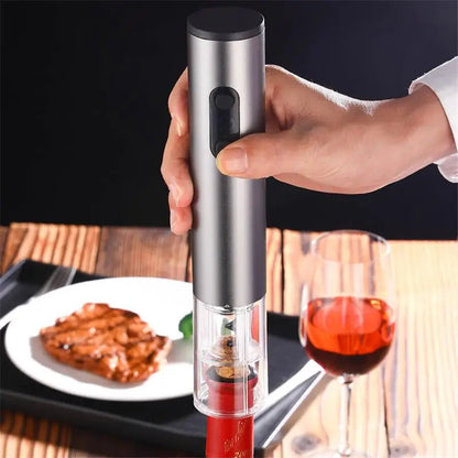 Electric Corkscrew One-Button Cordless Foil Cutter & Stopper