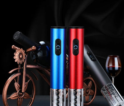Electric Corkscrew One-Button Cordless Foil Cutter & Stopper