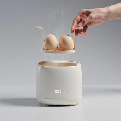 Electric Egg Cooker Compact One-Touch Auto Shut-Off