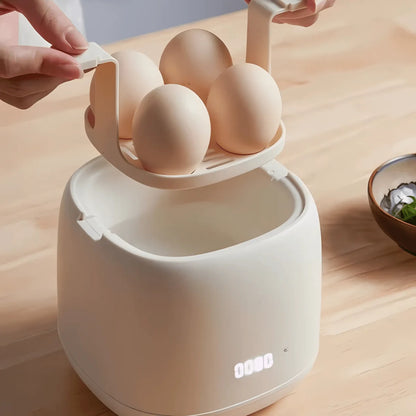 Electric Egg Cooker Compact One-Touch Auto Shut-Off