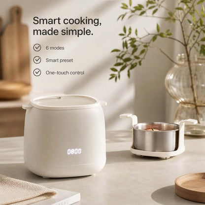 Electric Egg Cooker Compact One-Touch Auto Shut-Off