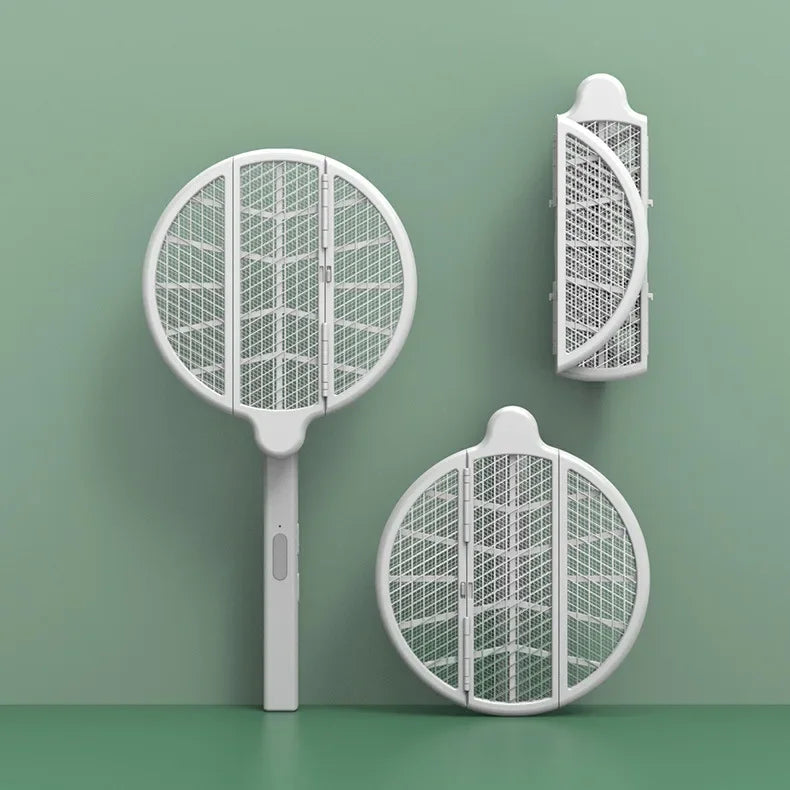 Electric Fly Swatter Foldable UV Lamp Rechargeable