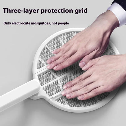 Electric Fly Swatter Foldable UV Lamp Rechargeable