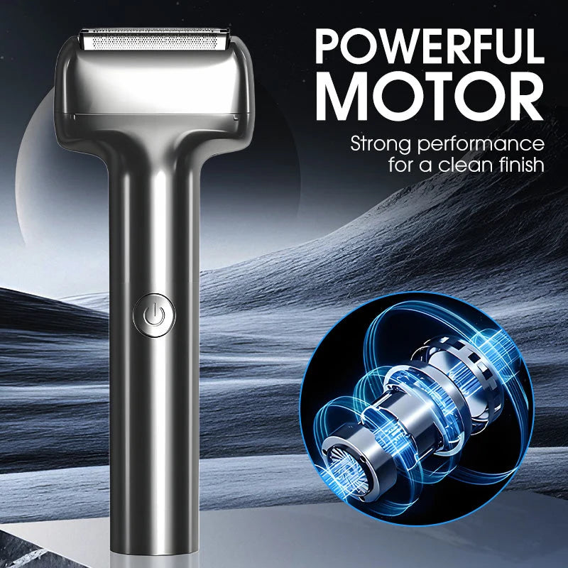 Electric Foil Shaver Waterproof Rechargeable 3 Heads