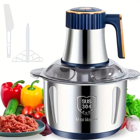 Electric Food Chopper 5000 RPM 6 Stainless Steel Blades