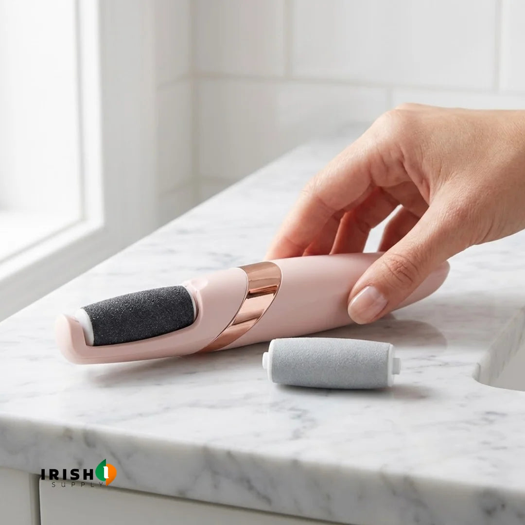Electric Foot File USB Rechargeable Fine & Coarse Rollers