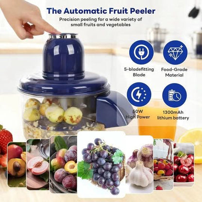 Electric Fruit & Vegetable Peeler USB Rechargeable Stainless Steel Blade