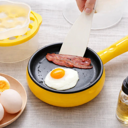 Electric Frying Pan Mini Fast Heating Non-Stick Auto Shut-Off