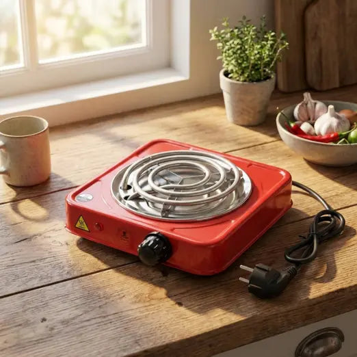 Electric Hot Plate 1000W Fast Heating All-Metal Cookware
