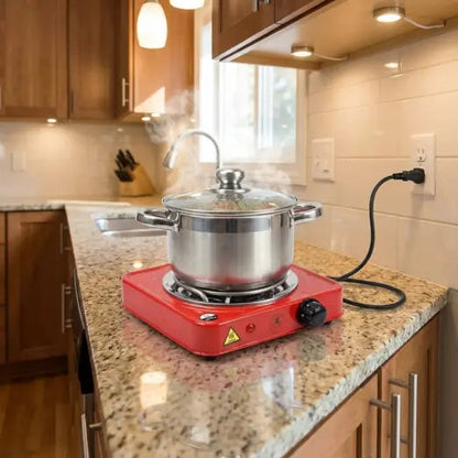 Electric Hot Plate 1000W Fast Heating All-Metal Cookware
