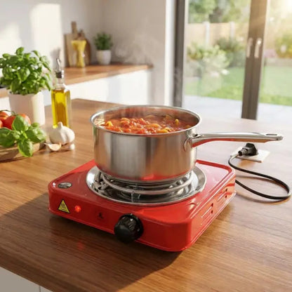 Electric Hot Plate 1000W Fast Heating All-Metal Cookware