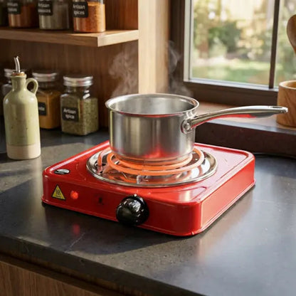 Electric Hot Plate 1000W Fast Heating All-Metal Cookware