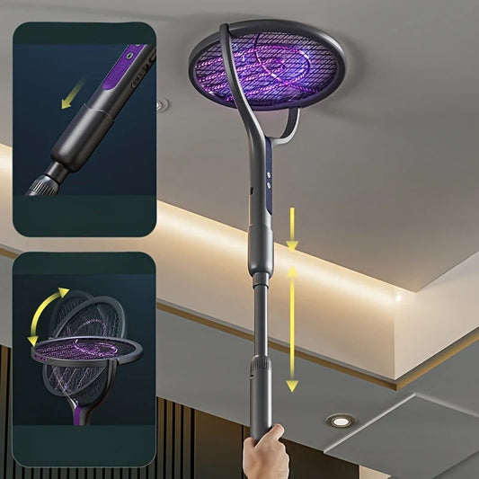 Electric Insect Trap UV Light Extendable Handle USB Rechargeable