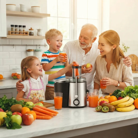 Electric Juicer 400W Large Feed Chute Dishwasher-Safe
