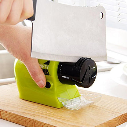 Electric Knife Sharpener Automatic Angle Guide Battery Powered