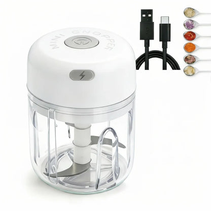 Electric Mini Chopper USB Rechargeable One-Touch