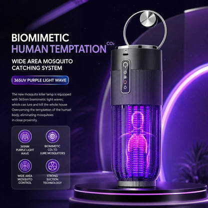 Electric Mosquito Trap Dual UV Rechargeable 360 Degree Coverage